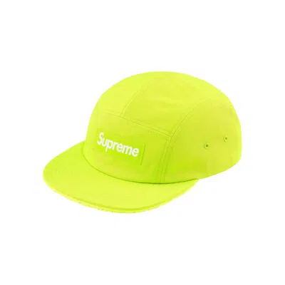 Pre-owned Supreme Reversible Terry Camp Cap 'fluorescent Yellow' | Men's Size Onesize