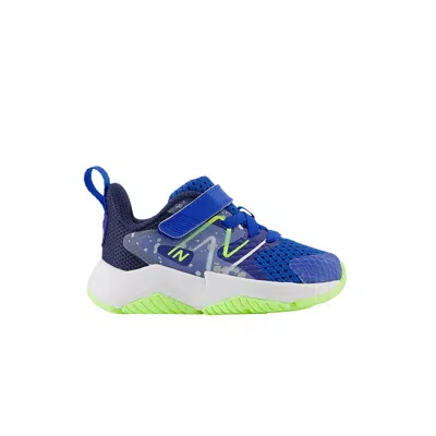 Pre-owned New Balance Rave Run V2 Bungee Lace Top Strap Toddler 'team Royal Paint Splatter' | Blue | Infant Si