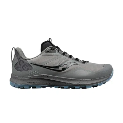 Pre-owned Saucony Wmns Peregrine Ice+ 3 'gravel Black' | Grey | Women's Size 9.5 In Gray