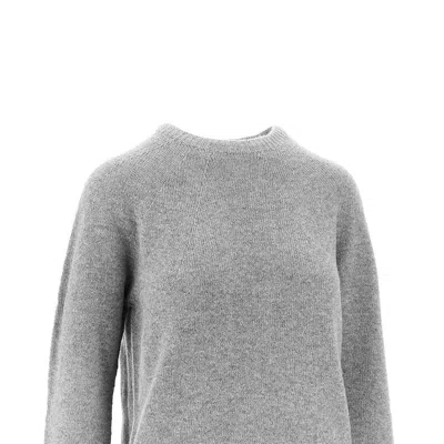 Emporio Armani Cashmere Crewneck Sweater In Gray