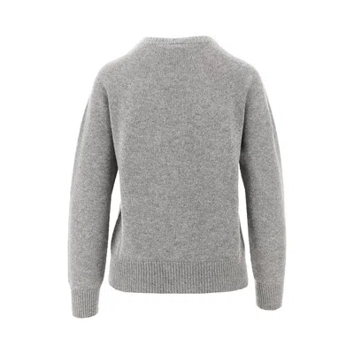 Emporio Armani Cashmere Crewneck Sweater In Gray