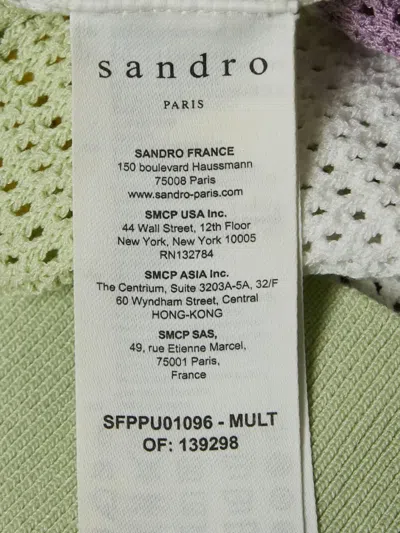 Pre-owned Sandro Striped Knit Top