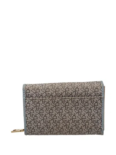 Pre-owned Dkny Vintage 2024 Monogram Canvas Wallet