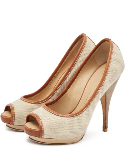 Pre-owned Giuseppe Zanotti Vintage 2024 Platform Peep-toe Pumps