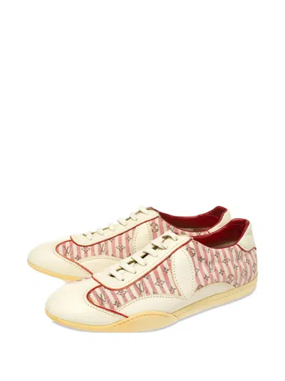 Pre-owned Louis Vuitton 2024 Monogram Stripe Sneakers In Neutral