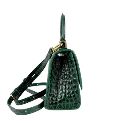 Pre-owned Balenciaga Dark Green Leather Handbag Shoulder Bag ()
