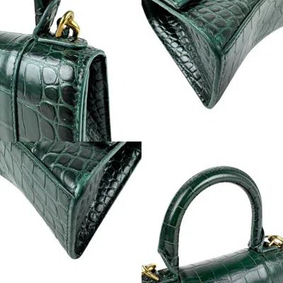 Pre-owned Balenciaga Dark Green Leather Handbag Shoulder Bag ()