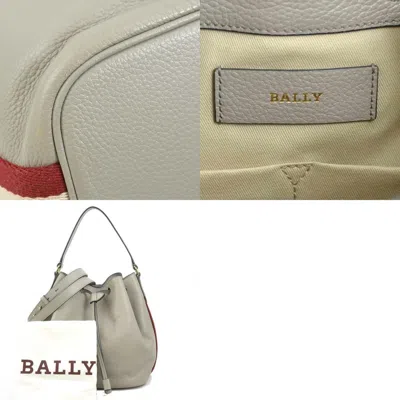Pre-owned Bally Grayish Leather Handbag Shoulder Bag ()