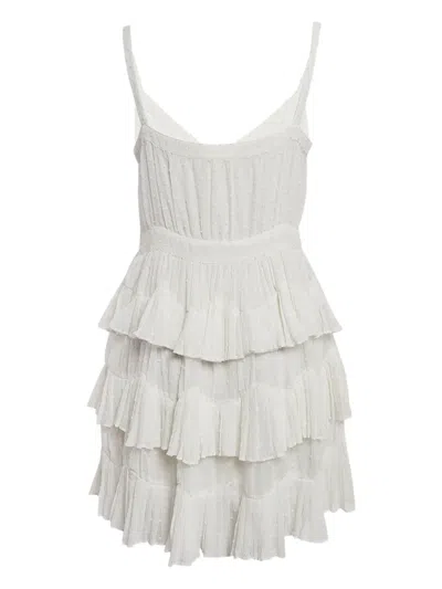 Pre-owned Maje Tiered Button Dress