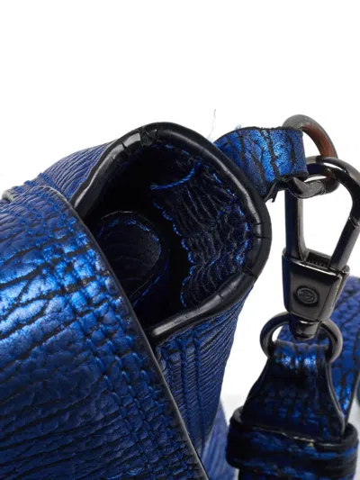 Pre-owned 3.1 Phillip Lim Textured Leather Satchel Bag In Blue