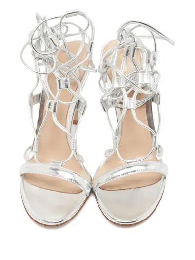 Pre-owned Gianvito Rossi 2024 Leather Lace Sandals