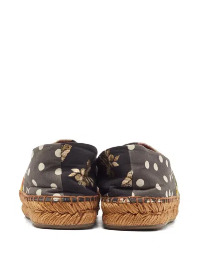 Pre-owned Dolce & Gabbana 2024 Floral Polka-dot Espadrilles