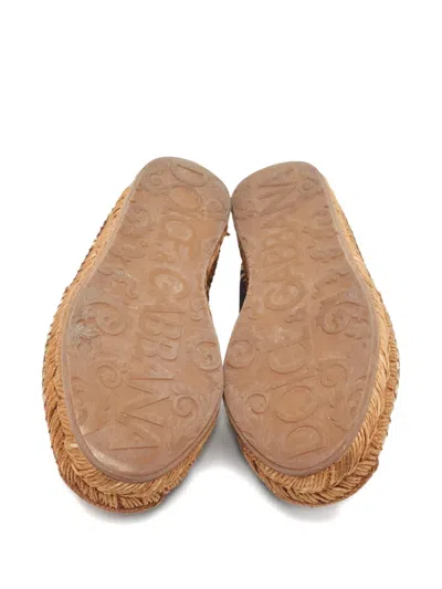 Pre-owned Dolce & Gabbana 2024 Floral Polka-dot Espadrilles