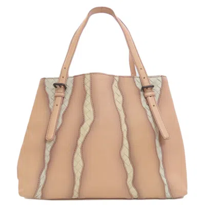 Pre-owned Bottega Veneta Pink Leather Tote Bag ()