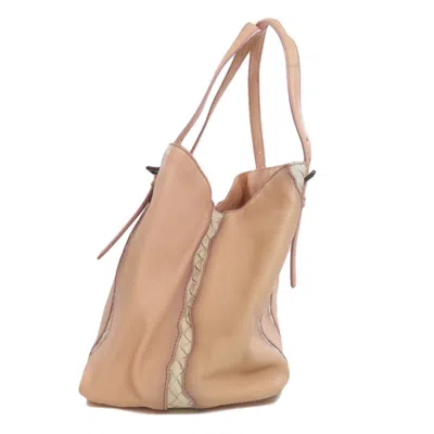 Pre-owned Bottega Veneta Pink Leather Tote Bag ()