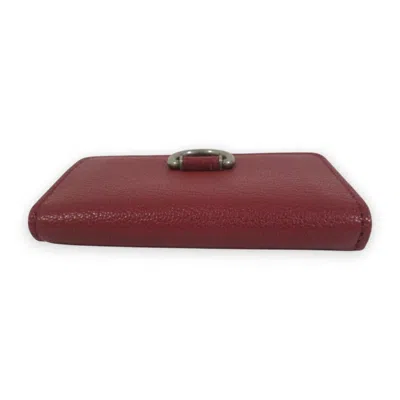 Pre-owned Burberry Bordeaux Red Color Wallet (tri-fold) () In Burgundy