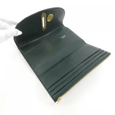 Pre-owned Burberry Green Long Wallet (bi-fold) ()