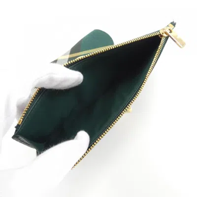 Pre-owned Burberry Green Long Wallet (bi-fold) ()