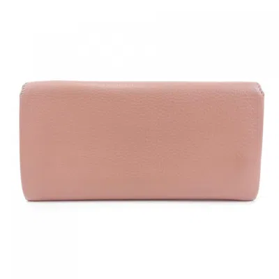 Pre-owned Burberry Pink Long Wallet (bi-fold) ()