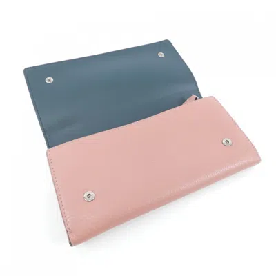 Pre-owned Burberry Pink Long Wallet (bi-fold) ()
