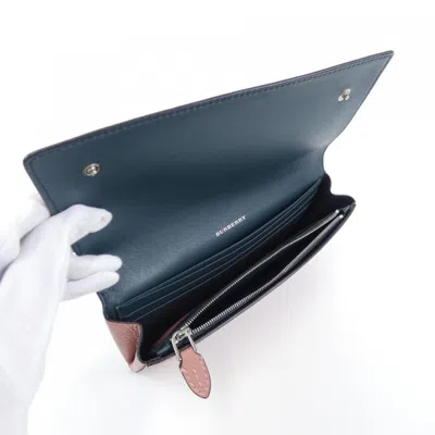 Pre-owned Burberry Pink Long Wallet (bi-fold) ()