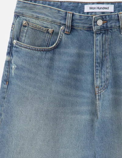 Won Hundred Kayce 80s Light Blue Shorts In Blue