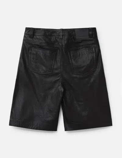 Won Hundred Kayce Leather Shorts In Black