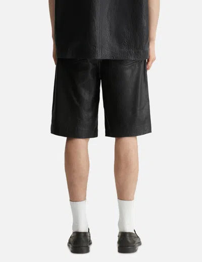 Won Hundred Kayce Leather Shorts In Black