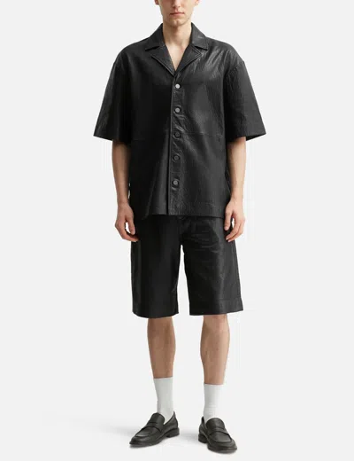 Won Hundred Kayce Leather Shorts In Black