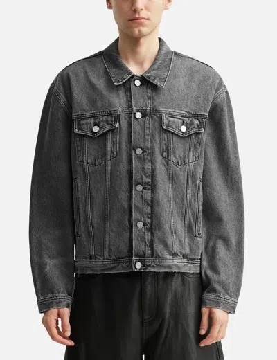 Won Hundred Liverpool Button-fastening Denim Jacket In Black