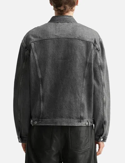 Won Hundred Liverpool Button-fastening Denim Jacket In Black
