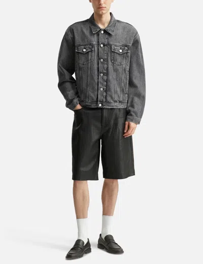 Won Hundred Liverpool Button-fastening Denim Jacket In Black