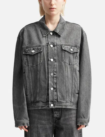 Won Hundred Liverpool Button-fastening Denim Jacket In Black