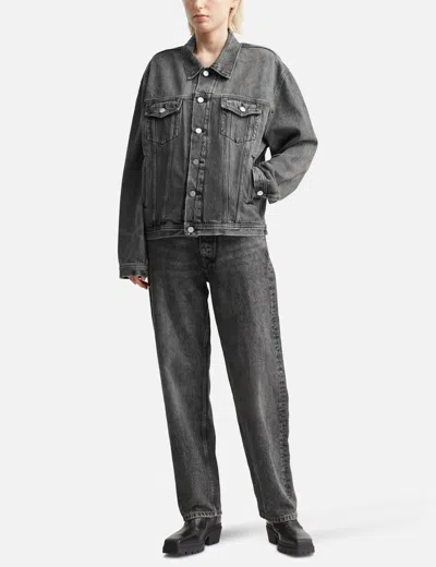 Won Hundred Liverpool Button-fastening Denim Jacket In Black