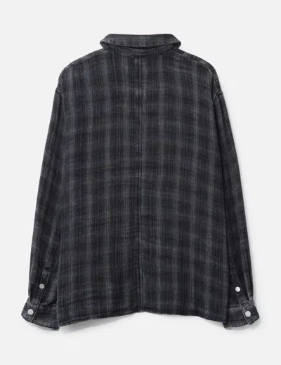 Won Hundred Zayne Zip Shirt In Gray