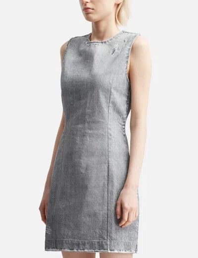 Won Hundred Allegra Printed Denim Dress In Gray