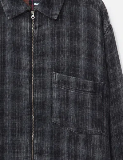 Won Hundred Zayne Zip Shirt In Gray