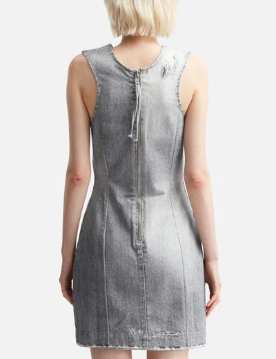 Won Hundred Allegra Printed Denim Dress In Gray