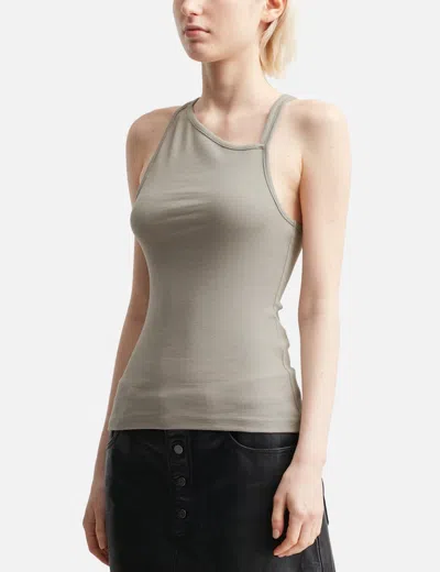 Won Hundred Mens Mourning Dove Ami Ribbed Stretch-cotton Tank Top In Neutral
