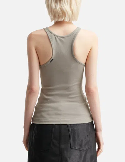 Won Hundred Mens Mourning Dove Ami Ribbed Stretch-cotton Tank Top In Neutral