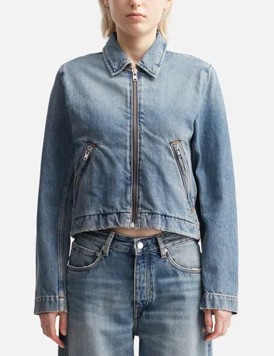 Won Hundred Zip-fastening Denim Jacket In Blue