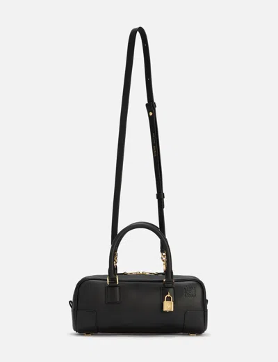 Loewe Womens Black Amazona 23 Cropped Leather Shoulder Bag