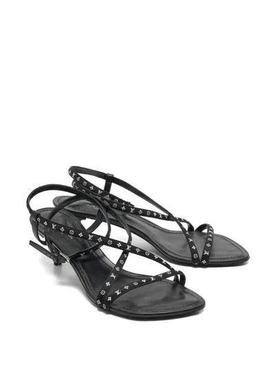 Pre-owned Louis Vuitton 2024 Monogram Canvas Sandals In Black