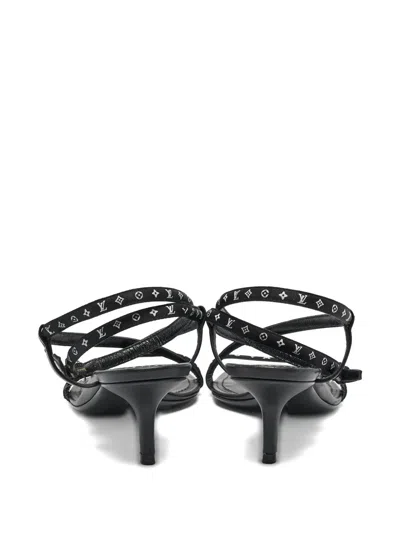 Pre-owned Louis Vuitton 2024 Monogram Canvas Sandals In Black