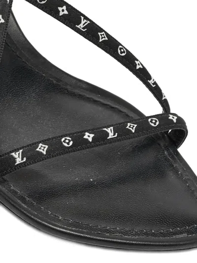 Pre-owned Louis Vuitton 2024 Monogram Canvas Sandals In Black