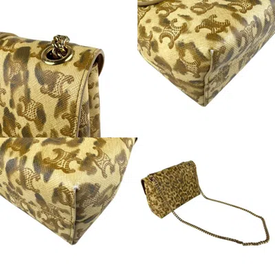 Pre-owned Celine Beige Brown Leather Shoulder Bag ()