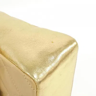Pre-owned Chanel Beige Gold Leather Shoulder Bag ()
