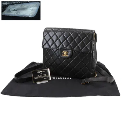 Pre-owned Chanel Black Leather Backpack ()