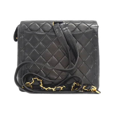 Pre-owned Chanel Black Leather Backpack ()