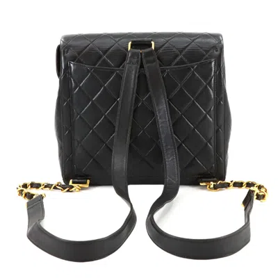 Pre-owned Chanel Black Leather Backpack ()
